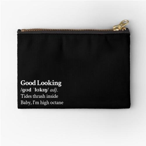 Suki Waterhouse Aesthetic Quote Lyrics Black Zipper Pouch