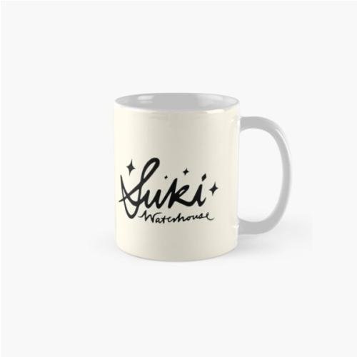 Suki Waterhouse Sparkle Handwritten Black Logo Classic Mug