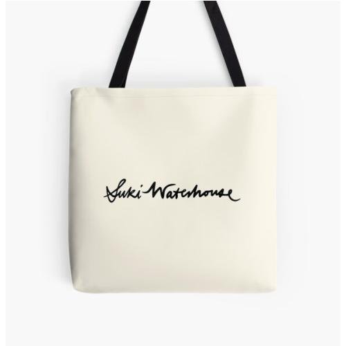 Suki Waterhouse Full Name Handwritten Black Logo All Over Print Tote Bag