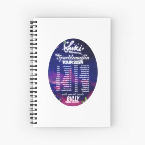 Suki Waterhouse tour list 2024 Spiral Notebook