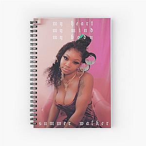 Summer Walker Body Poster Spiral Notebook