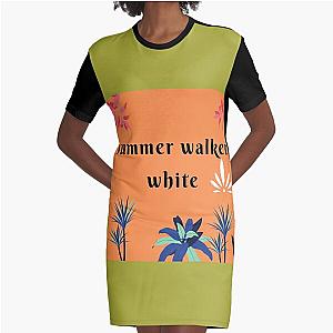 Summer Walker White Graphic T-Shirt Dress