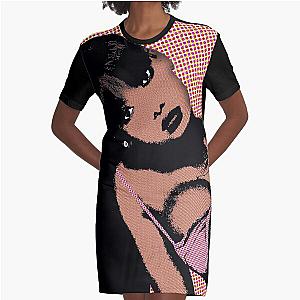 Summer Walker style pop art Graphic T-Shirt Dress