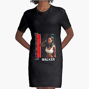 Summer Walker Singer America Graphic T-Shirt Dress