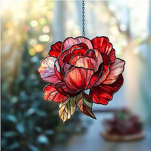 Personalize peony suncatcher  Home Decor, Window Decor