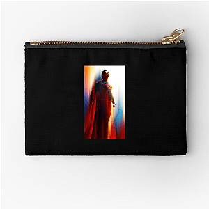 Cape Wearing Hero Superman Zipper Pouches
