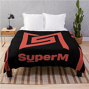 SuperM Logo Kpop Group Members Throw Blanket