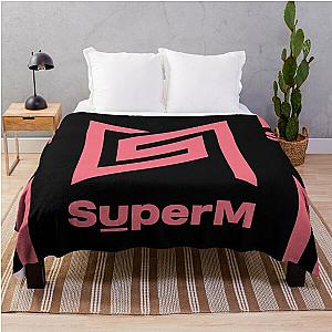 SuperM Logo Kpop Group Members Throw Blanket