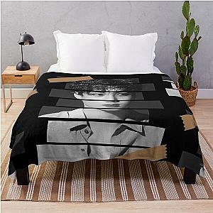 Kim Jong in SuperM Kai Korean Kpop Monochrome Stripe Design Throw Blanket