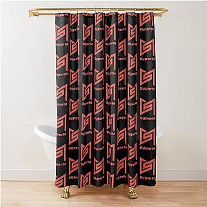 SuperM Logo Kpop Group Members Shower Curtain