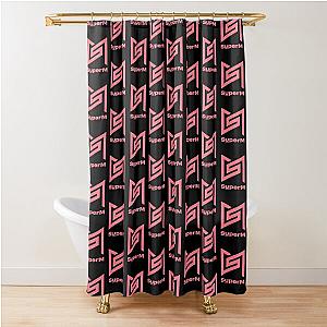 SuperM Logo Kpop Group Members Shower Curtain