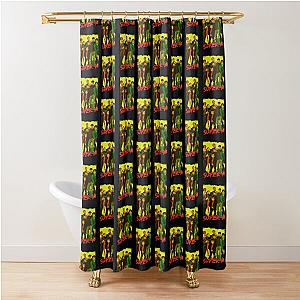 SuperM Kpop Group Members Yellow Korean Kpop RGB Color Design Shower Curtain