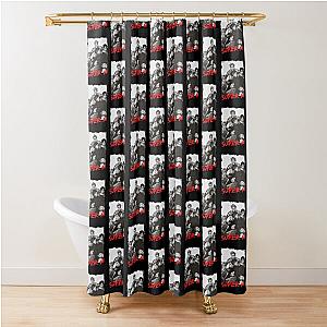 SuperM Kpop Group Members black and white Korean Kpop RGB Color Design Shower Curtain