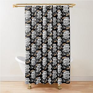 Byun Baek hyun SuperM Baekhyun Korean Kpop Monochrome Stripe Design Shower Curtain