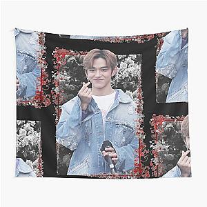 Lucas Wong SuperM Wong Yukhei Korean Kpop Floral Design Tapestry