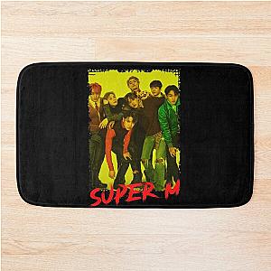 SuperM Kpop Group Members Yellow Korean Kpop RGB Color Design Bath Mat