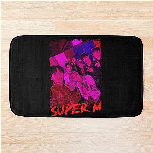 SuperM Kpop Group Members Purple Korean Kpop RGB Color Design Bath Mat