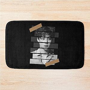 Kim Jong in SuperM Kai Korean Kpop Monochrome Stripe Design Bath Mat