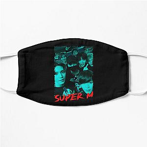 SuperM Kpop Group Members Blue Korean Kpop RGB Color Design Flat Mask