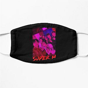 SuperM Kpop Group Members Purple Korean Kpop RGB Color Design Flat Mask