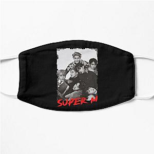 SuperM Kpop Group Members black and white Korean Kpop RGB Color Design Flat Mask