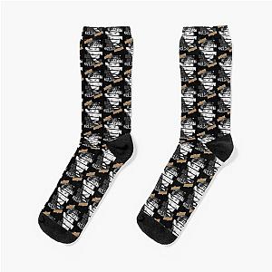 Mark Lee SuperM Mark Korean Kpop Monochrome Stripe Design Socks