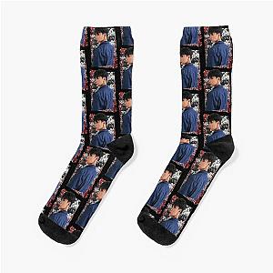 Chittaphon Leechaiyapornkul SuperM Ten Korean Kpop Floral Socks