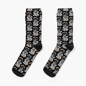 Lee Tae yong SuperM Taeyong Korean Kpop Monochrome Stripe Design Socks