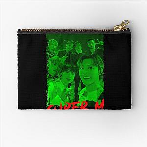 SuperM Kpop Group Members Green Korean Kpop RGB Color Design Zipper Pouch