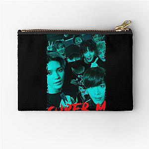 SuperM Kpop Group Members Blue Korean Kpop RGB Color Design Zipper Pouch