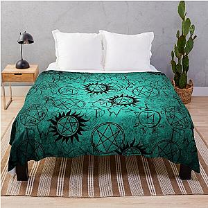 Supernatural Teal  Throw Blanket