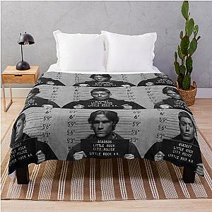 Supernatural - Dean and Sam Mugshot  Throw Blanket