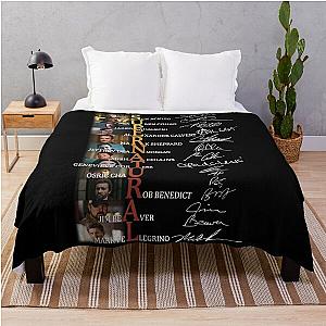 Supernatural Full Cast Signed Movie Film Tv Series Gift Mens Womens  90S Tees Throw Blanket