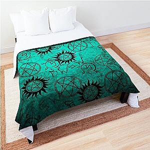 Supernatural Teal  Comforter