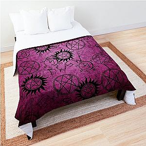 Supernatural Dark Pink Comforter