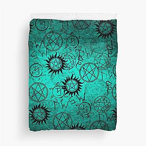 Supernatural Teal  Duvet Cover