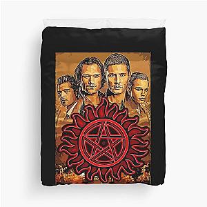 supernatural poster Duvet Cover