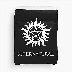 Big Supernatural White Logo Duvet Cover