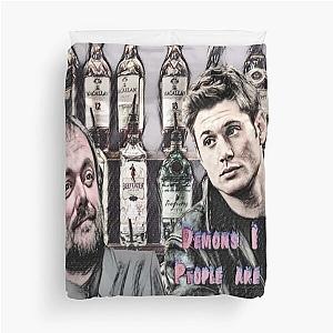 Supernatural People Are Crazy Duvet Cover