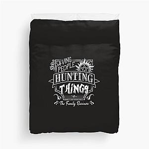 Supernatural Hunting Things Family Business Duvet Cover