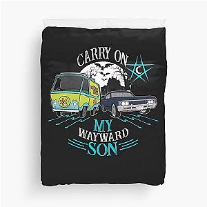 Supernatural Carry On My Wayward Son , Supernatural , Supernatural Winchester Duvet Cover