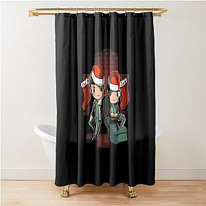 Cute Sam & Dean Supernatural Christmas Shower Curtain