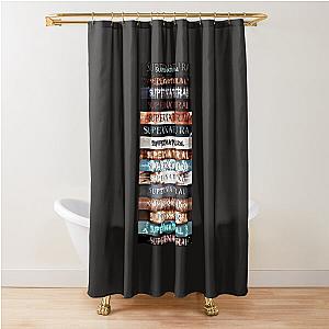 Supernatural Title Cards Shower Curtain