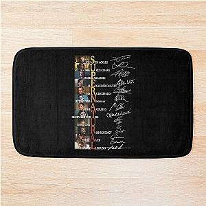 Supernatural Full Cast Signed Movie Film Tv Series Gift Mens Womens  90S Tees Bath Mat