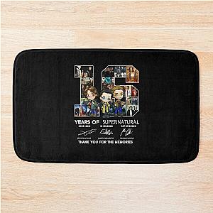 16 Years Of Supernatural Signature Thank You For The Memories  Supernatural Winchester Bath Mat