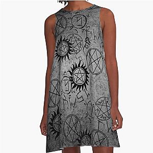 Supernatural Grey A-Line Dress