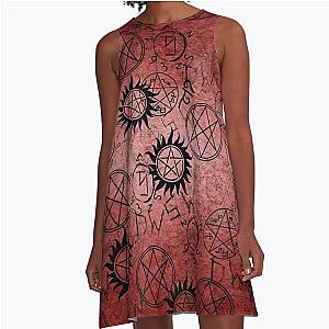 Supernatural Red A-Line Dress