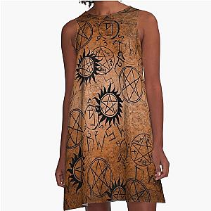 Supernatural Orange A-Line Dress