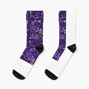 Supernatural symbols pattern  Socks