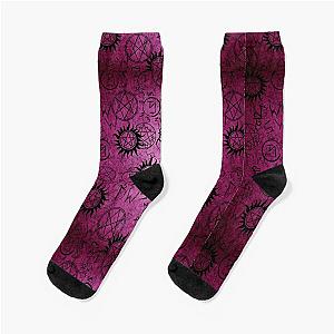 Supernatural Dark Pink Socks